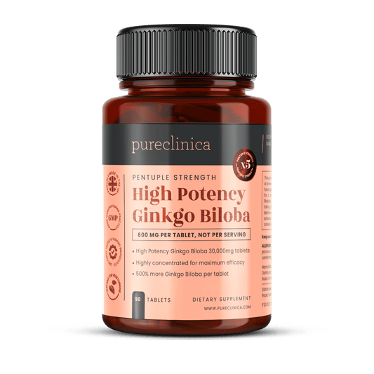 High Potency Ginkgo Biloba - 30,000mg x 90 tablets