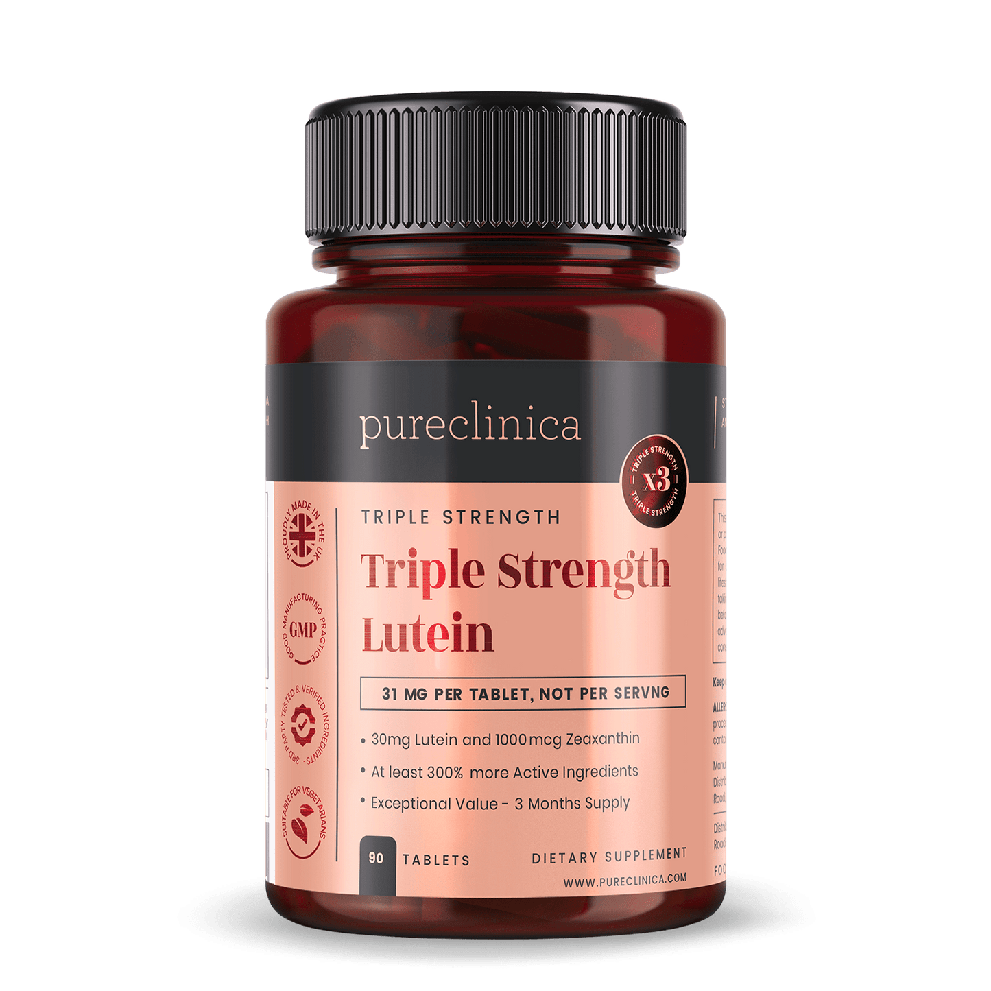 Triple Strength Lutein (30mg x 90 tablets)
