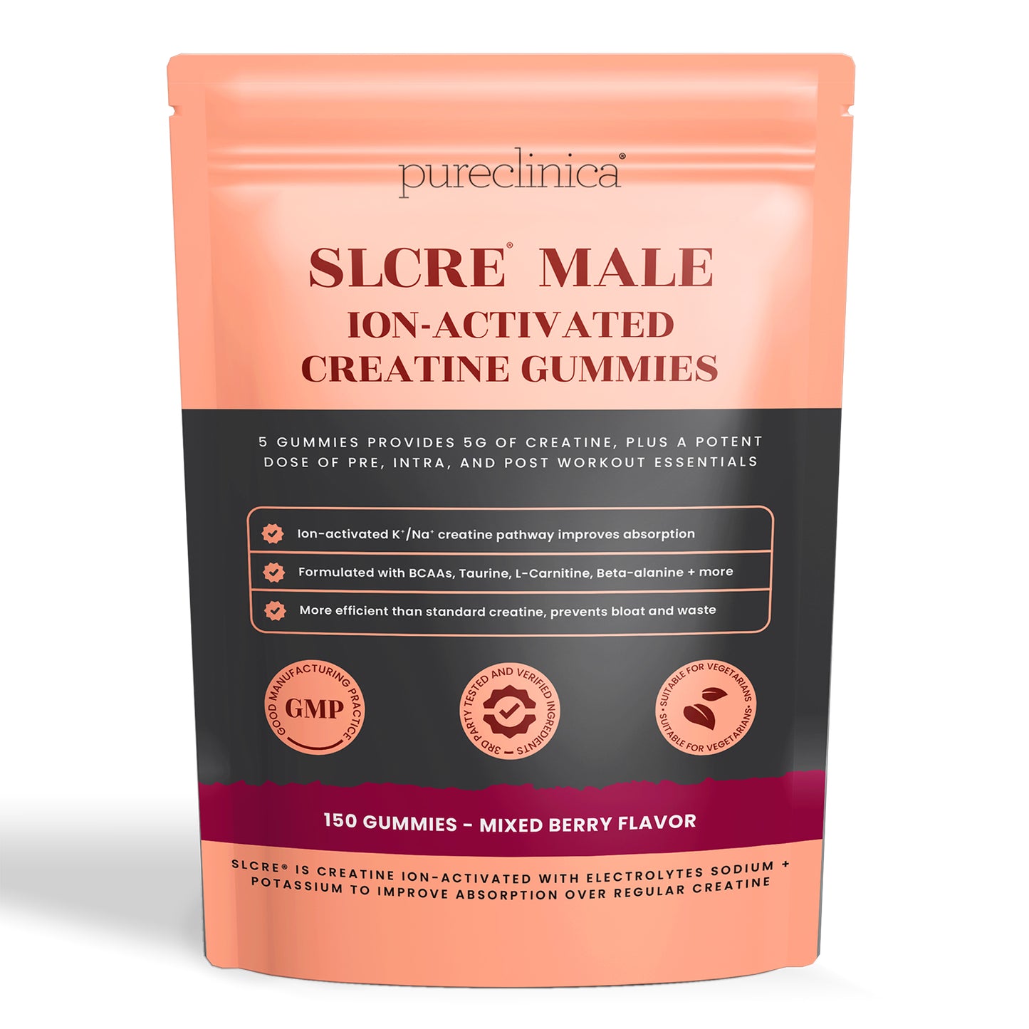 Creatine Male Gummies - 1 month supply (5g per serving)