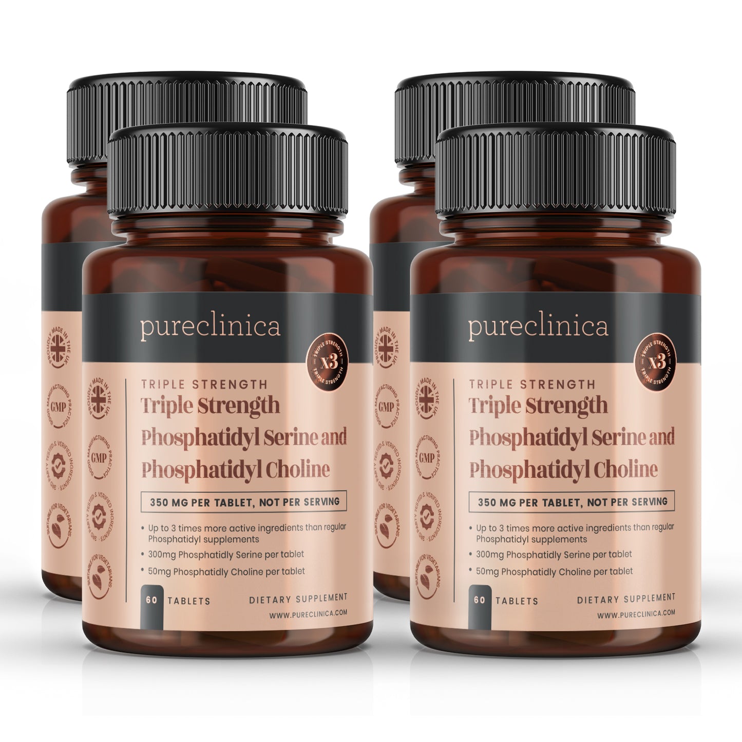 Triple Strength Phosphatidyl Serine and Phosphatidyl Choline x 60 Tablets