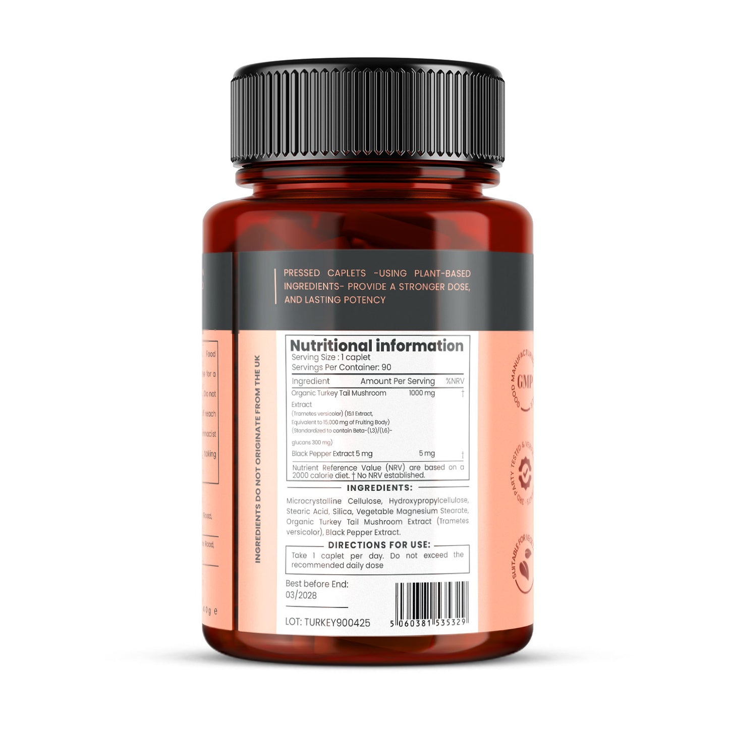 Turkey T Mushroom, 15,000mg Full Spectrum
