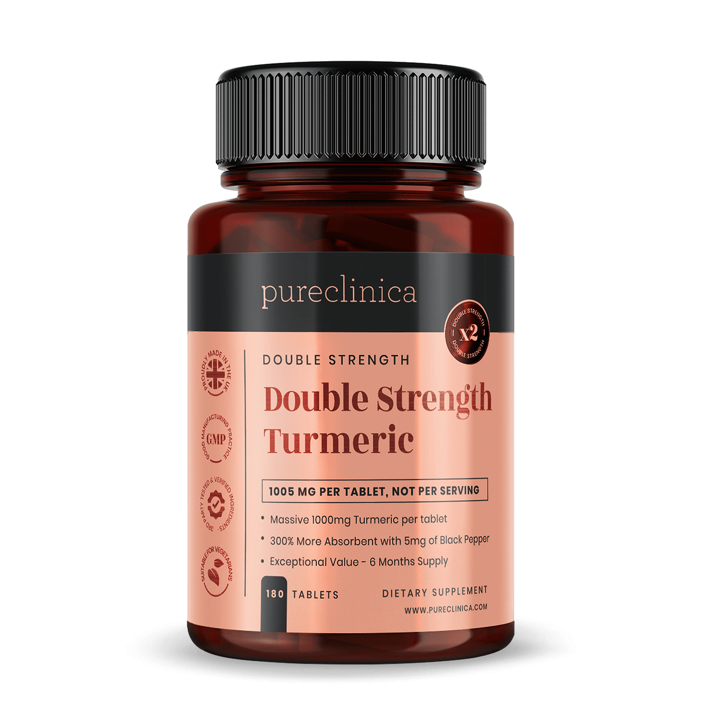 Double Strength Turmeric 1000mg x 180 tablets