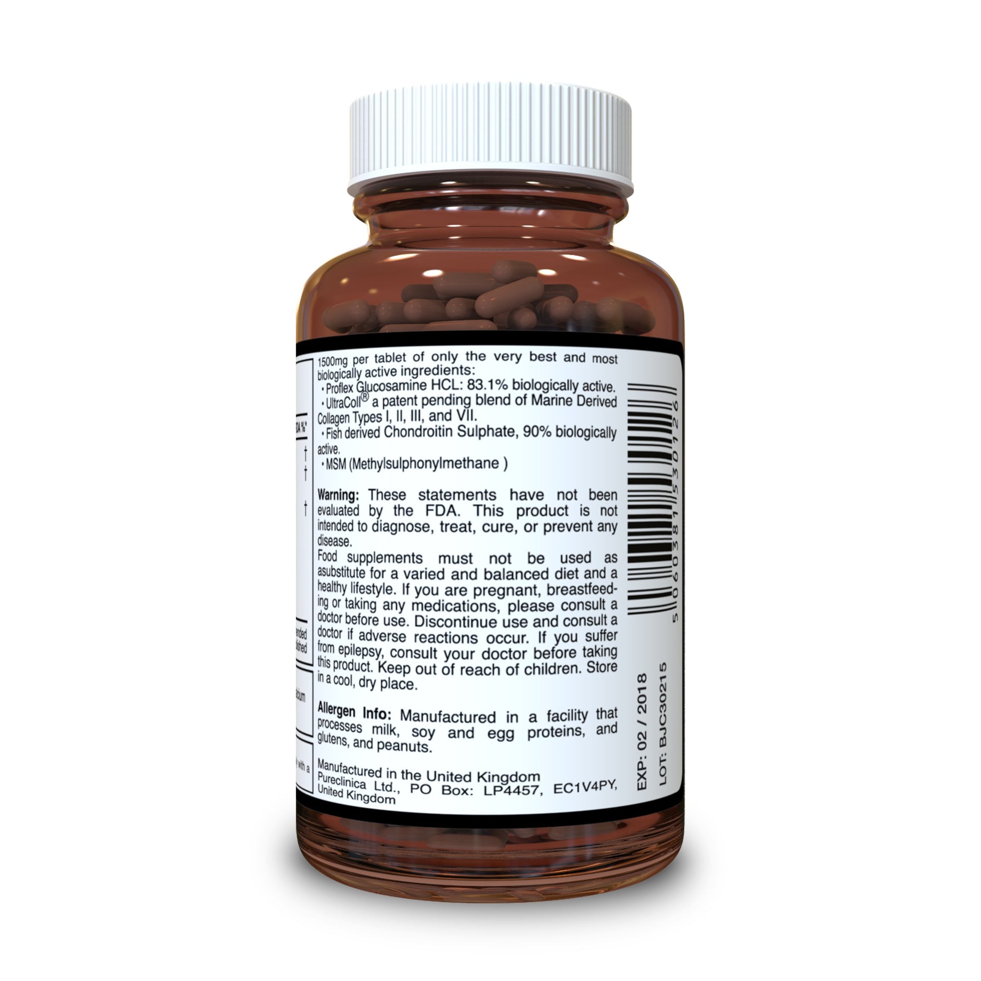 1500mg Glucosamine pills