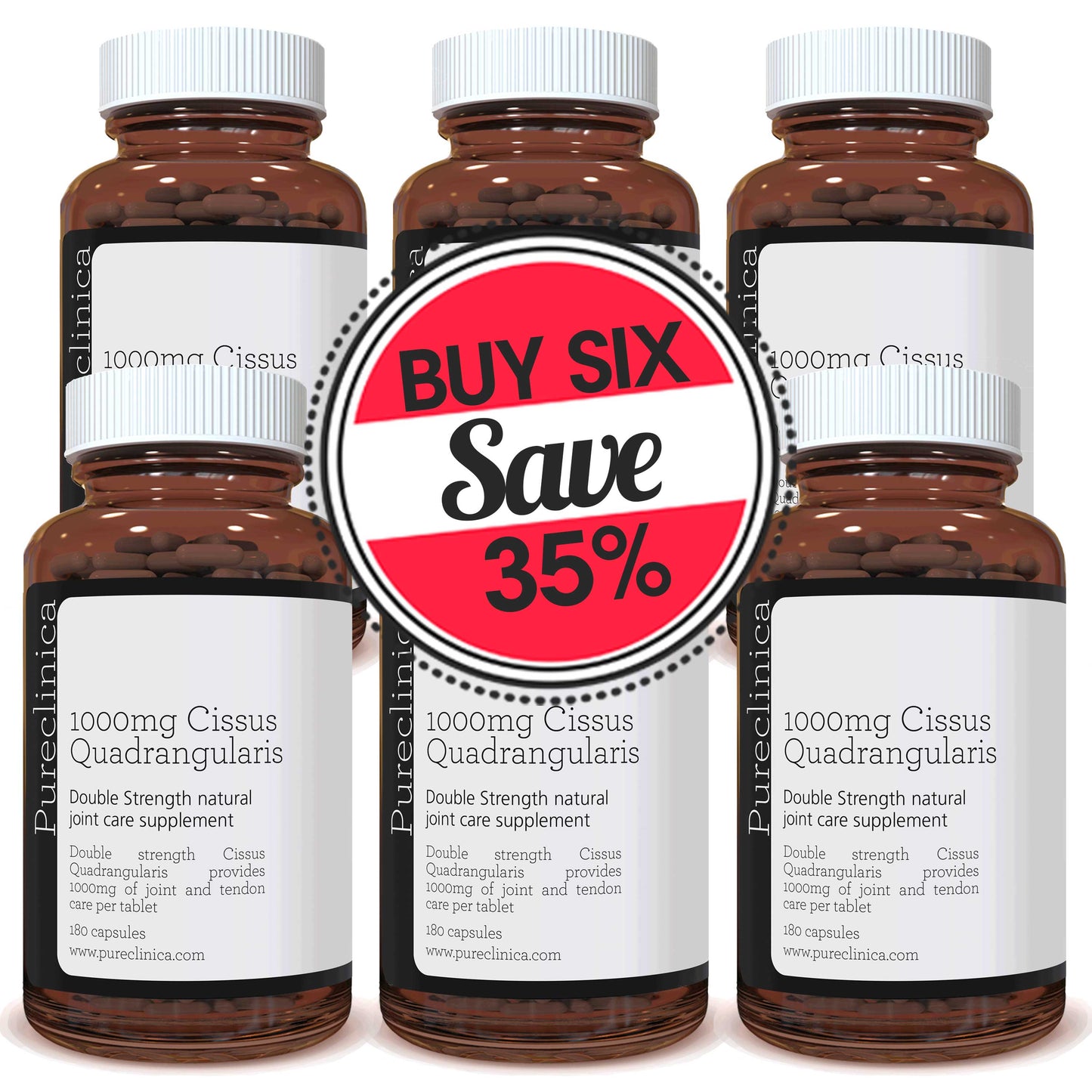 Double Strength Cissus Quadrangularis 1000mg x 180 capsules