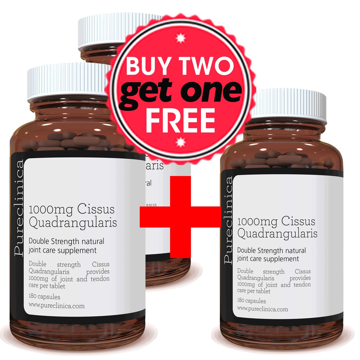Double Strength Cissus Quadrangularis 1000mg x 180 capsules