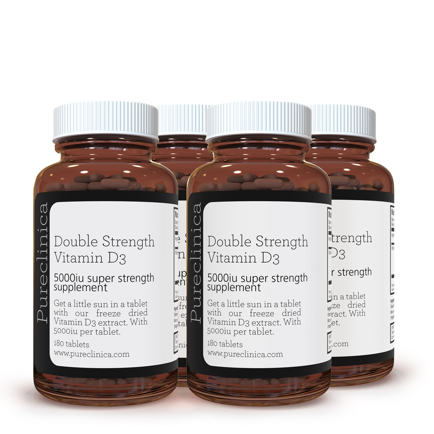 Double Strength Vitamin D3 5000iu Tablets - 180 per bottle - 6 months supply