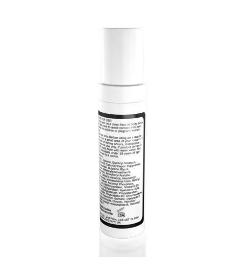Lumecil skin lightening cream reverse side