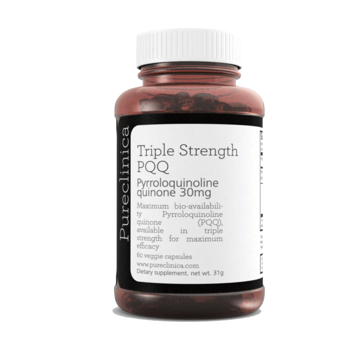 Triple Strength PQQ (Pyrroloquinoline Quinone) 30mg x 60 Veggie Capsules
