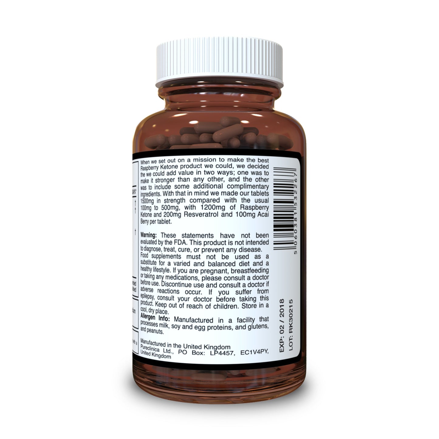 Rhodiola Rosea back of bottle