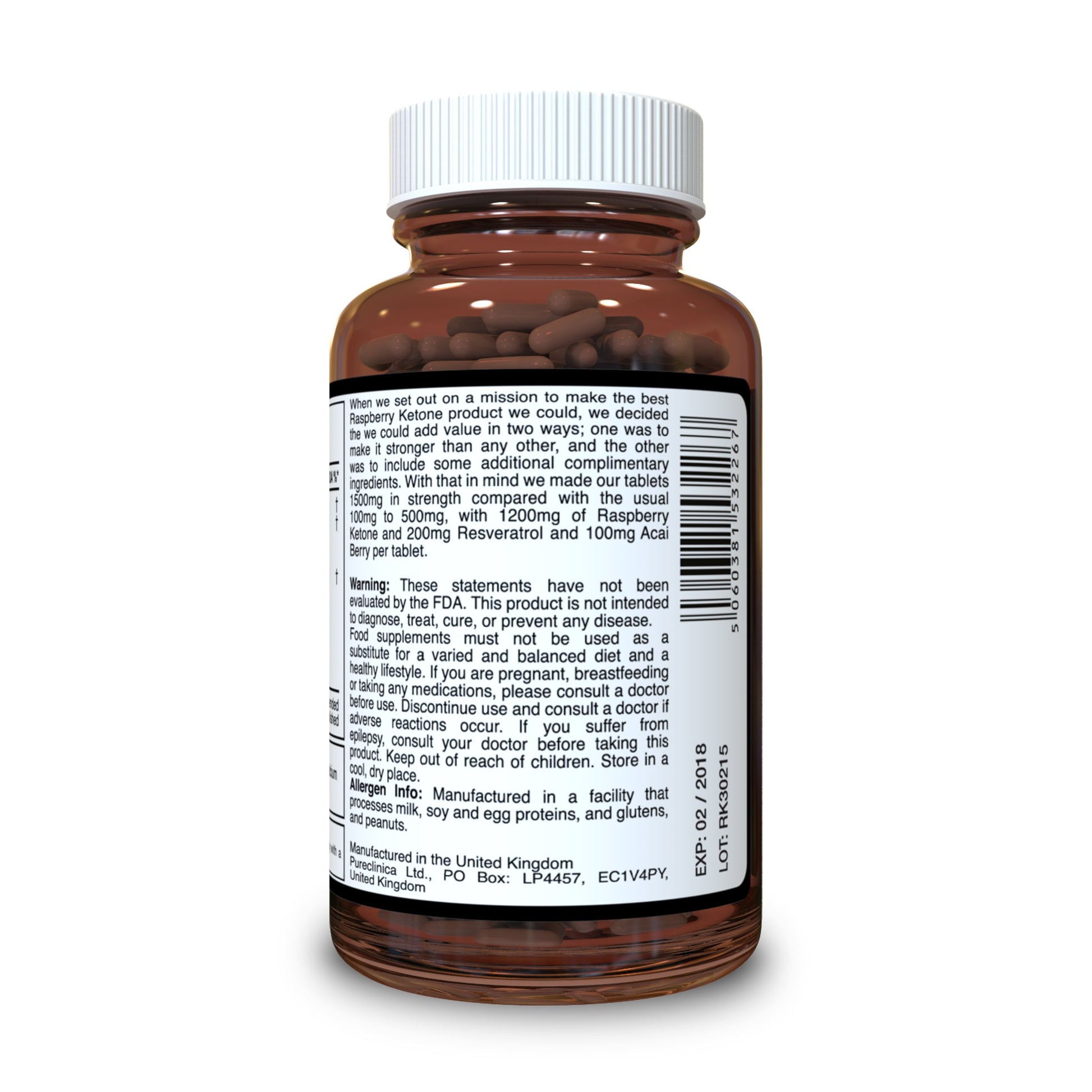 Rhodiola Rosea back of bottle