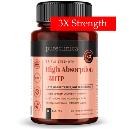 Triple Strength 5-HTP (300mg x 90 tablets) - High Absorption