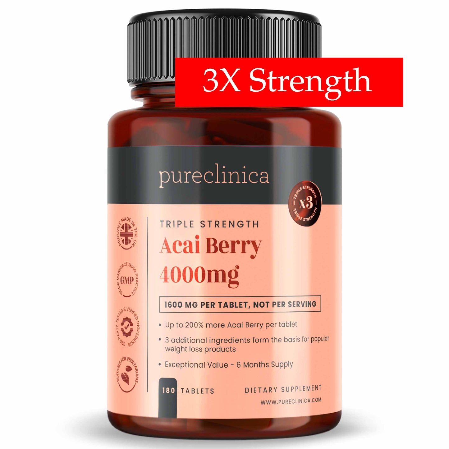 Acai Berry (4000mg x 180 tablets)