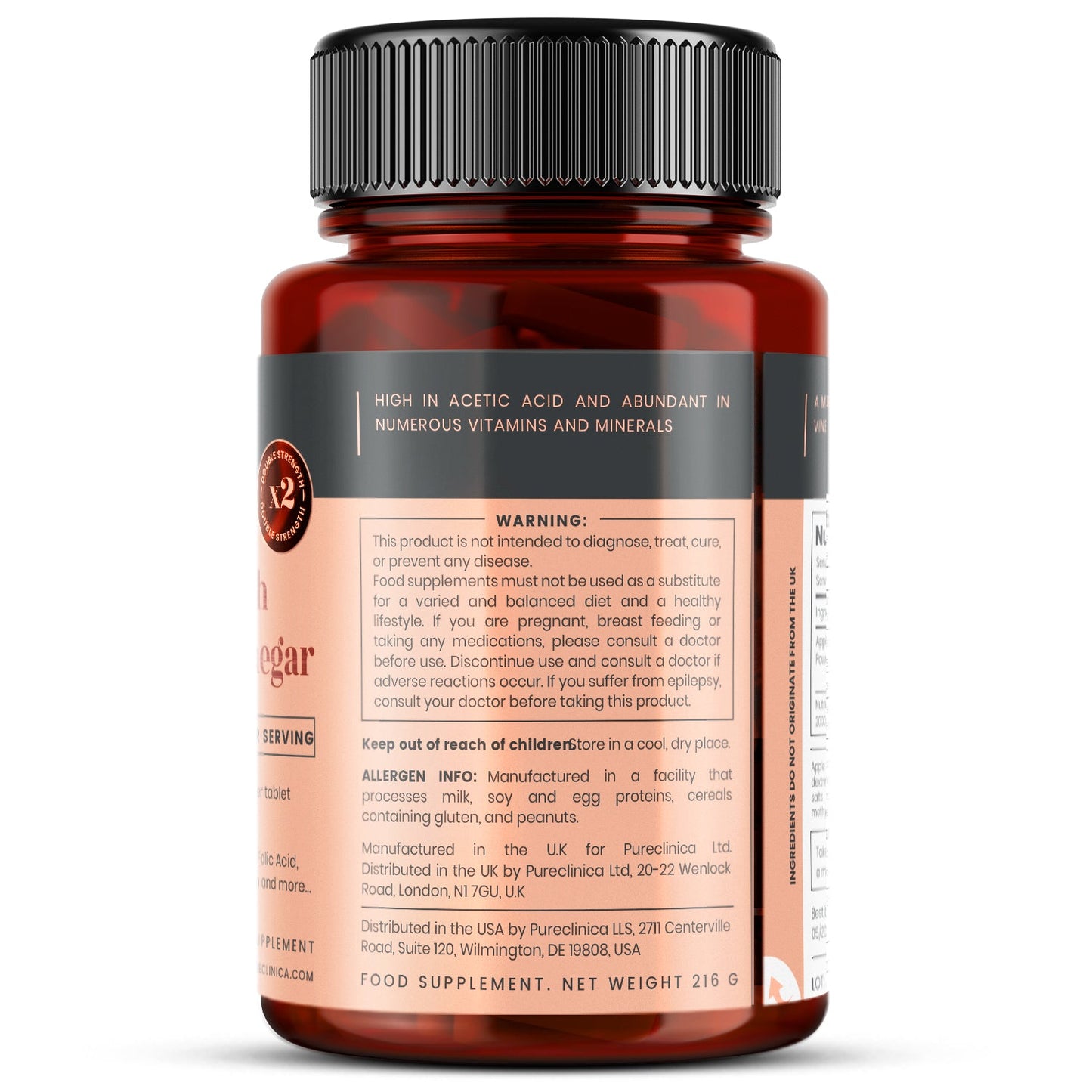 Apple Cider Vinegar 1000mg x 180 Tablets