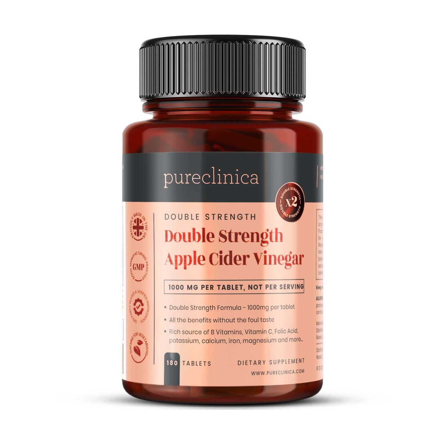 Apple Cider Vinegar 1000mg x 180 Tablets