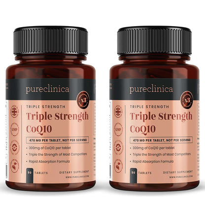 CoQ10 300mg x 90 tablets - High Absorption & Triple Strength