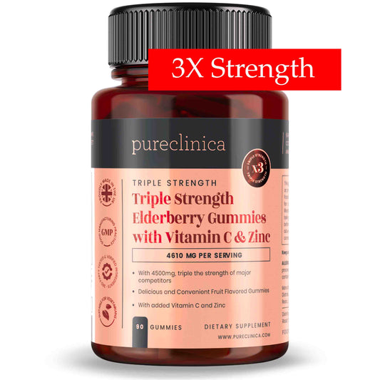 Elderberry with Vitamin C & Zinc  4,500mg x 90 Gummies
