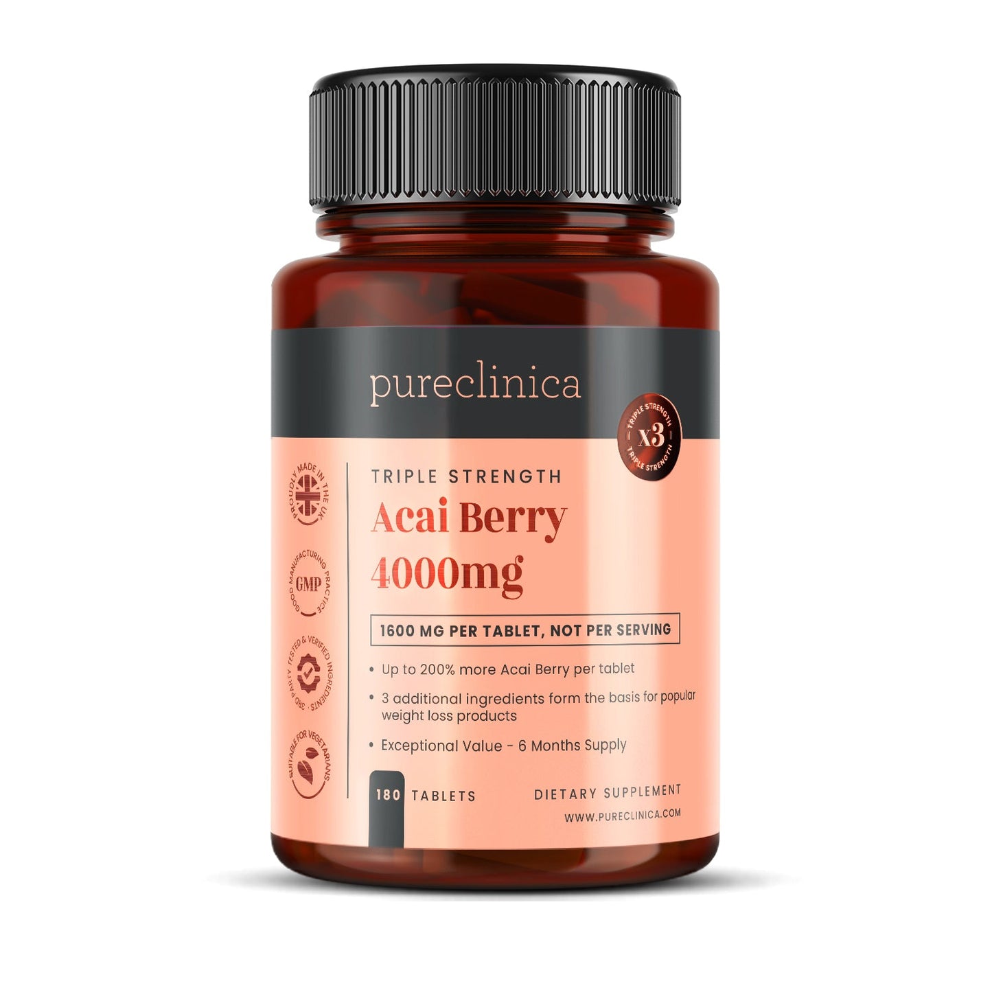 Acai Berry (4000mg x 180 tablets)
