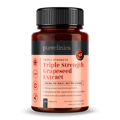Grape Seed Extract - 300mg x 180 tablets - 90% Oligomeric Proanthocyanidins
