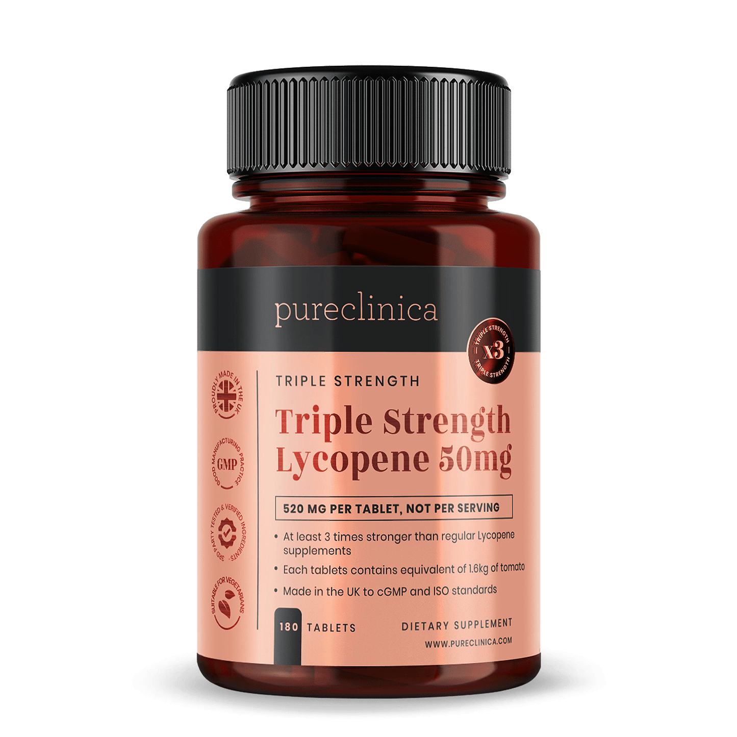 Triple Strength Lycopene 50mg x 180 tablets