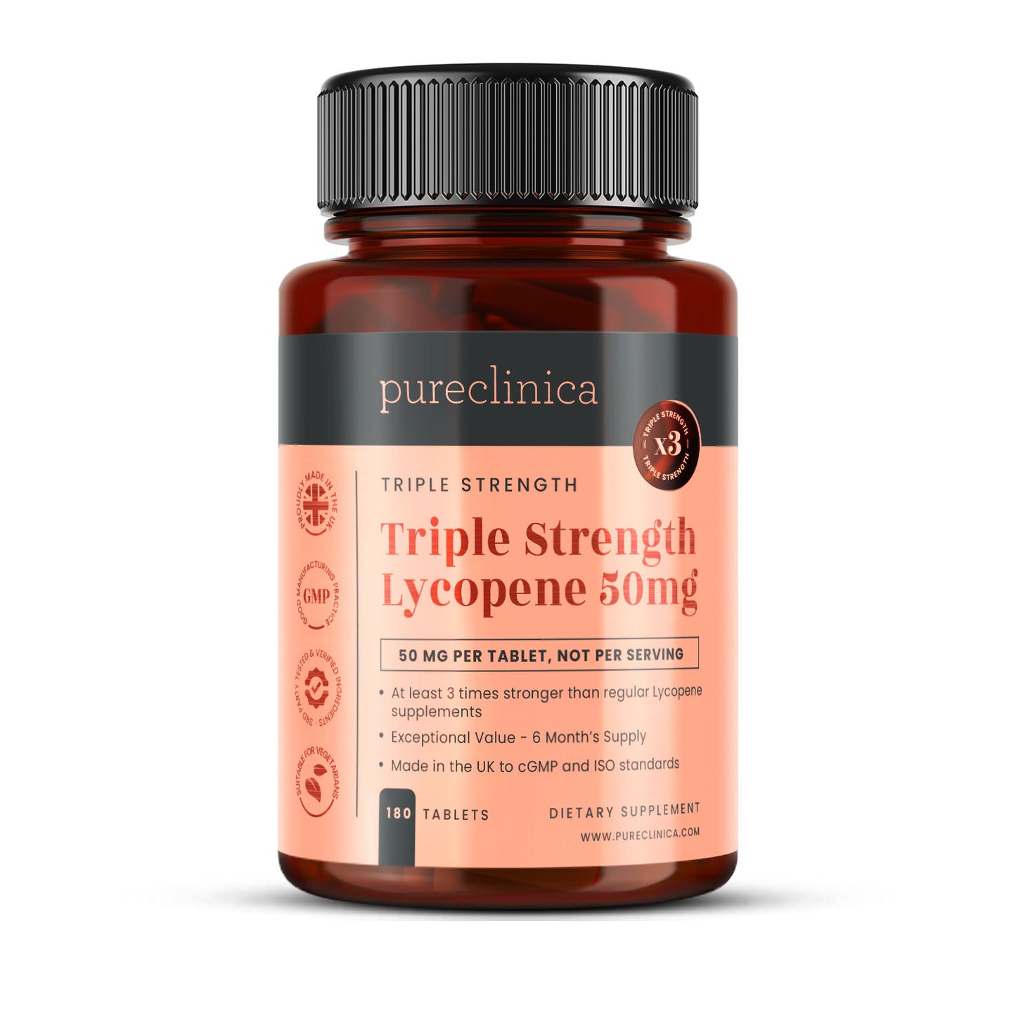 Triple Strength Lycopene 50mg x 180 tablets