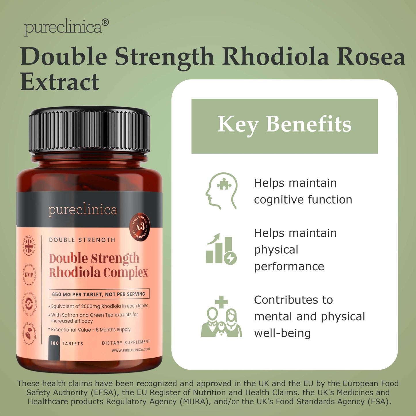 Rhodiola Complex - 2000mg x 90 tablets