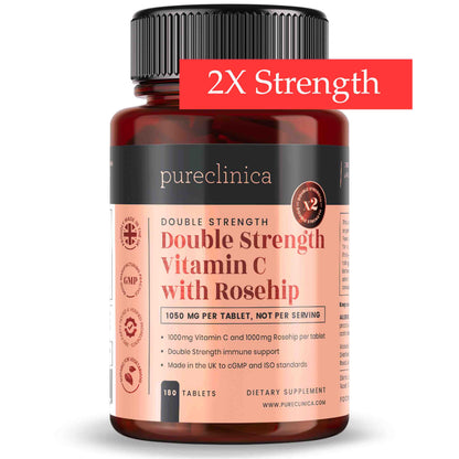 Vitamin C and Rosehip Extract 2000mg per tablet  x 180 Tablets