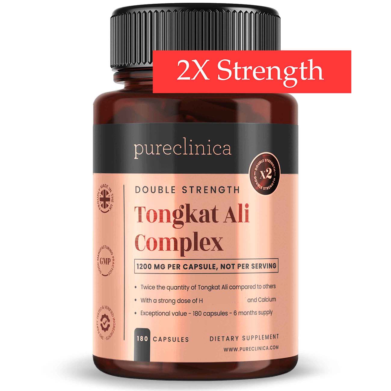Double Strength T-kat Ali Complex - 1200mg x 180 capsules
