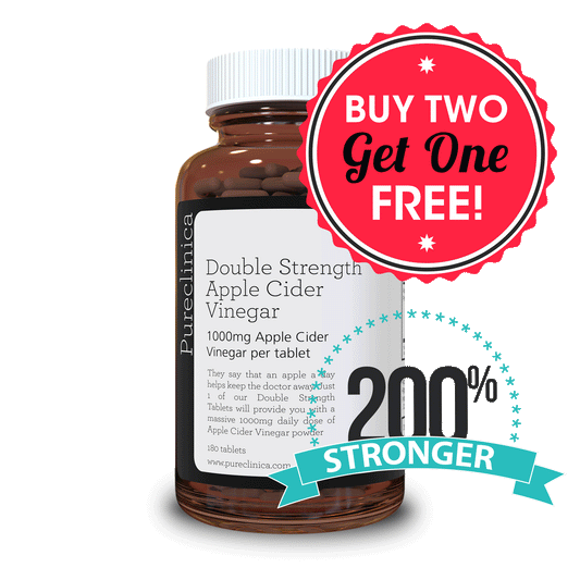 Double Strength Apple Cider Vinegar Tablets - 1000mg x 180