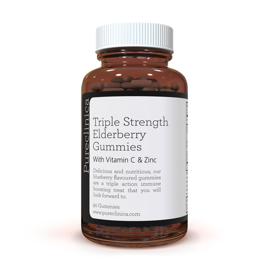 Triple Strength Elderberry with Vitamin C & Zinc x 90 Gummies