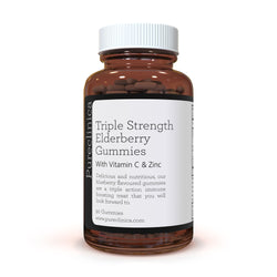 Triple Strength Immune Support- Elderberry Gummies with Vitamin C & Zinc x 90 Gummies