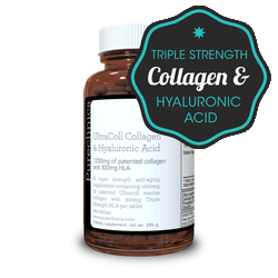 Triple Strength Collagen and Hyaluronic Acid - 1500mg x 180 tablets (1200mg collagen, 300mg HA in one tablet)